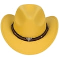 thumbnail image 1 of Baby Toddler Bucket Hat for Infant Boys Girls Kids Breathable Sun Hat with Chin Strap Childrens Woolen Hat With UpturnedCowboy Hat Head Accessory Solid Color Top Hat Wide Brimmed Hat, 1 of 7
