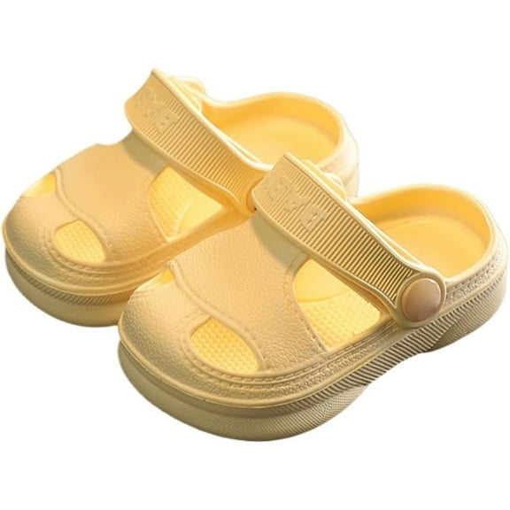 Baby Toddler Clogs Slippers Toddler Slip On Lightweight Baby Boys Girls Sandals Shockproof Girls Summer Pool Beach Shoe