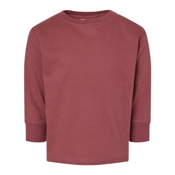 Baby Toddler Fine Jersey Long Sleeve Tee T-Shirts , rouge , 5/6