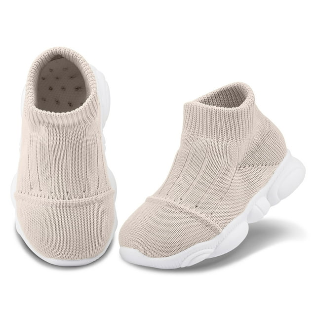 Baby Toddler First Walking NonSkid Shoes Infant Boys Girls Soft Sole Fashion Breathable Knitted