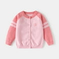 thumbnail image 1 of Baby Toddler Girl Boy Cardigan Warm Sweater Floral Long Sleeve Jumpers Coats Knitted Clothes Pink 5-6 Years, 1 of 7
