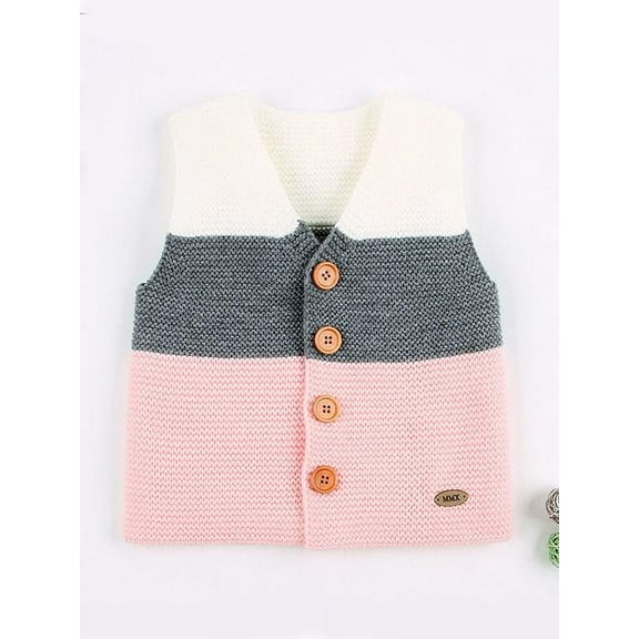 Baby Toddler Girl Boys Sleeveless Winter Sweater Cardigan