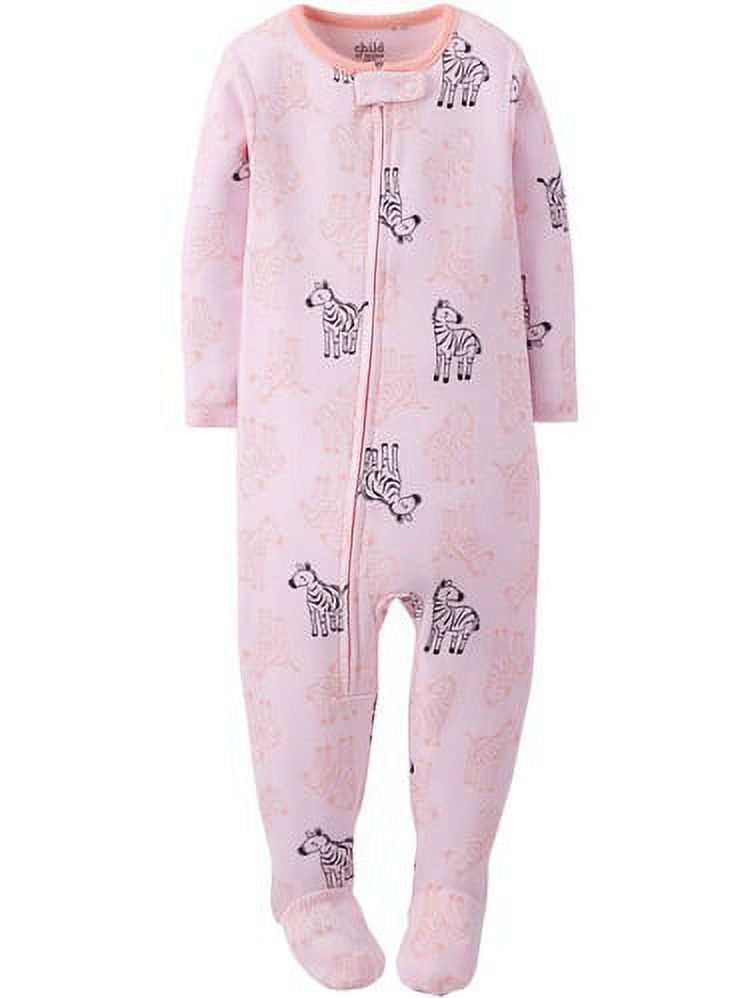 Baby Toddler Girl Cotton Footed Pajama