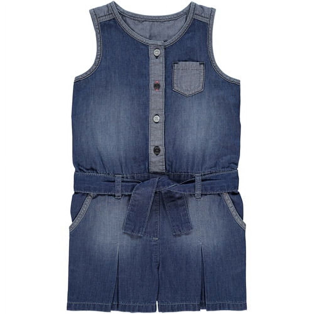 Baby Toddler Girl Denim Short Overalls