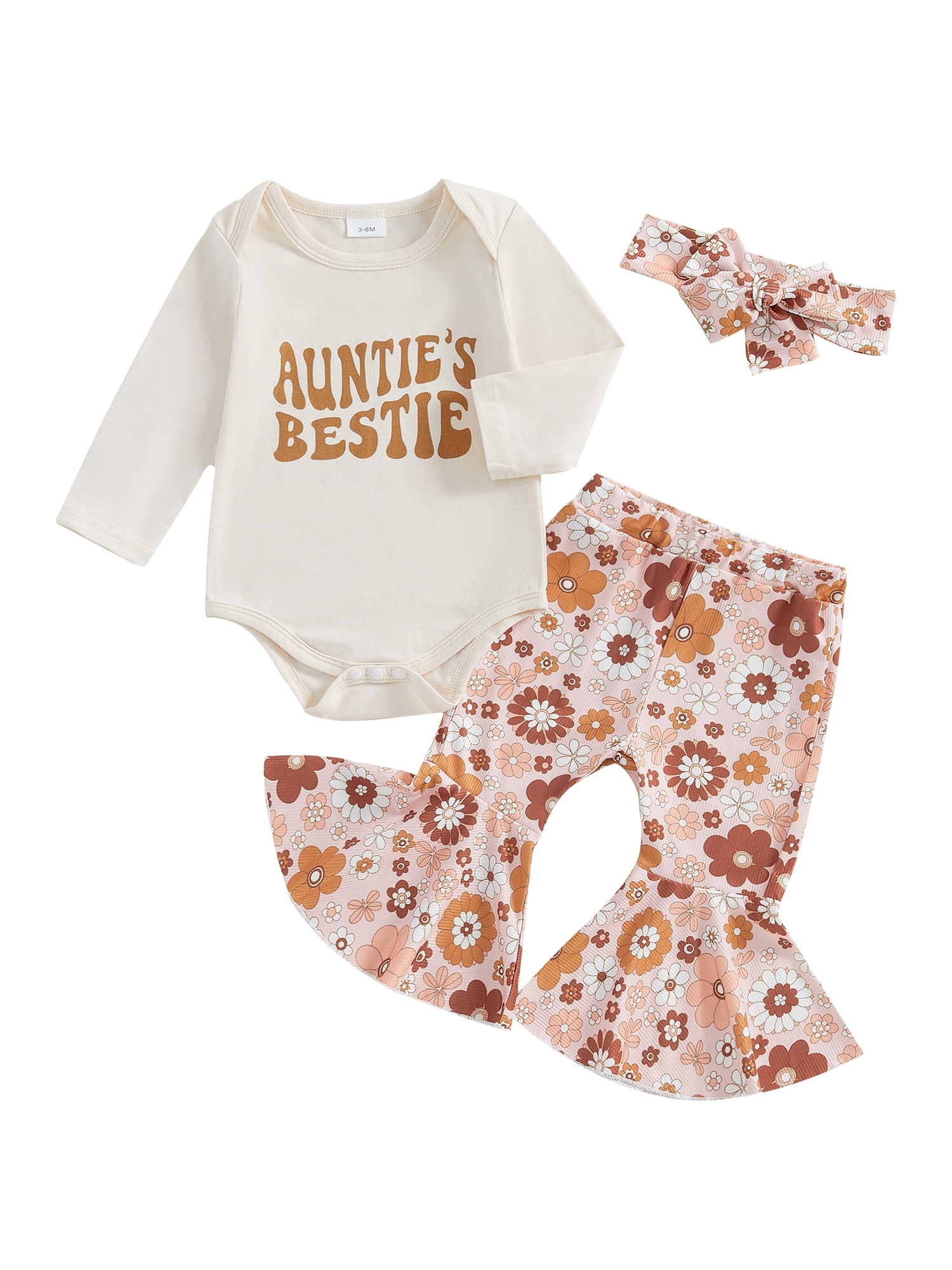 Baby Toddler Girl Fall Outfits 0 3 6 12 18 Months Letter Print Long