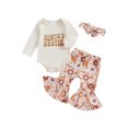 Baby Toddler Girl Fall Outfits 0 3 6 12 18 Months Letter Print Long