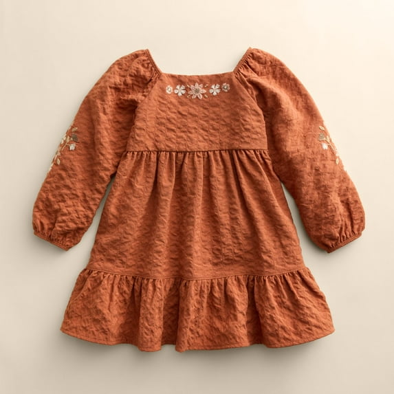 Baby & Toddler Girl Little Co. by Lauren Conrad Long Sleeve Peasant Dress Color: Embroidery Flowers Size: NEWBORN