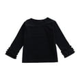 thumbnail image 1 of Baby Toddler Girl Long Sleeve Blouse Kids Solid Color Basic Tee Tops Little Girls Ruffle Cuffs T-Shirts Girls Clothes, 1 of 4