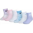 thumbnail image 1 of Baby & Toddler Girl Nike 6 Pack Tie Dyed Ankle Socks Color: Tie Dye Size: 6-12MONTHS, 1 of 4