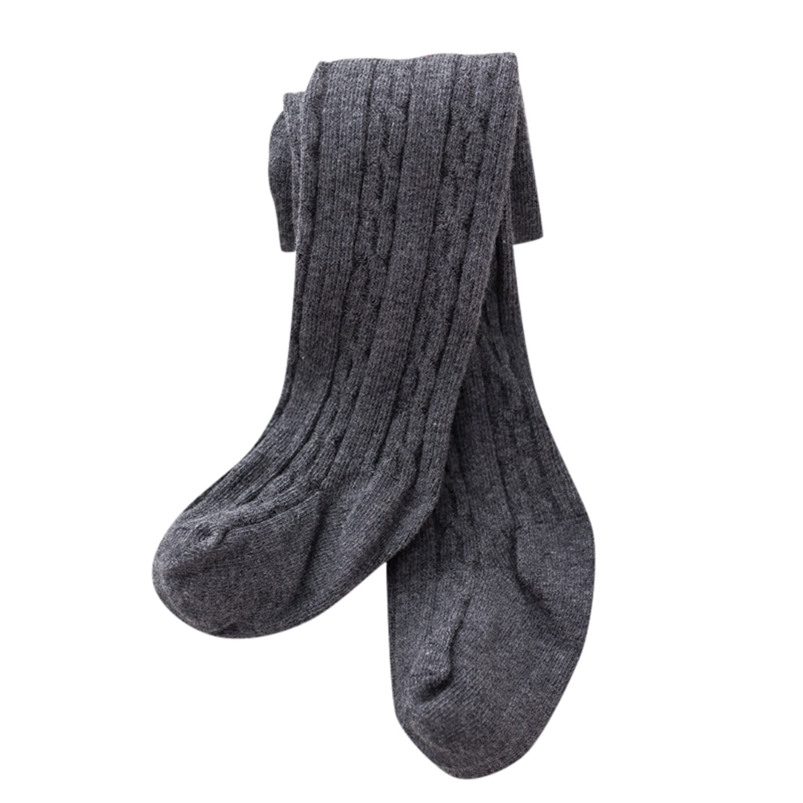 Baby Toddler Girls Boys Cable Knit Tights Cotton Footed Leggings