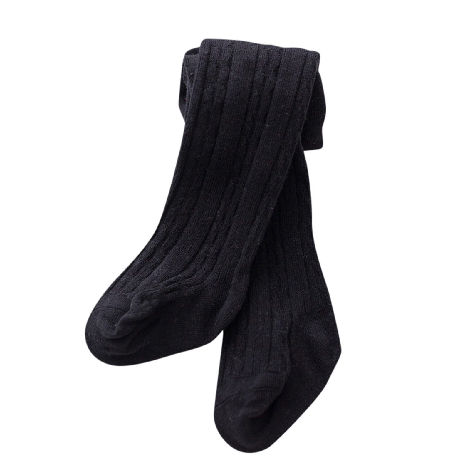 Baby Toddler Girls Boys Cable Knit Tights Cotton Footed Leggings