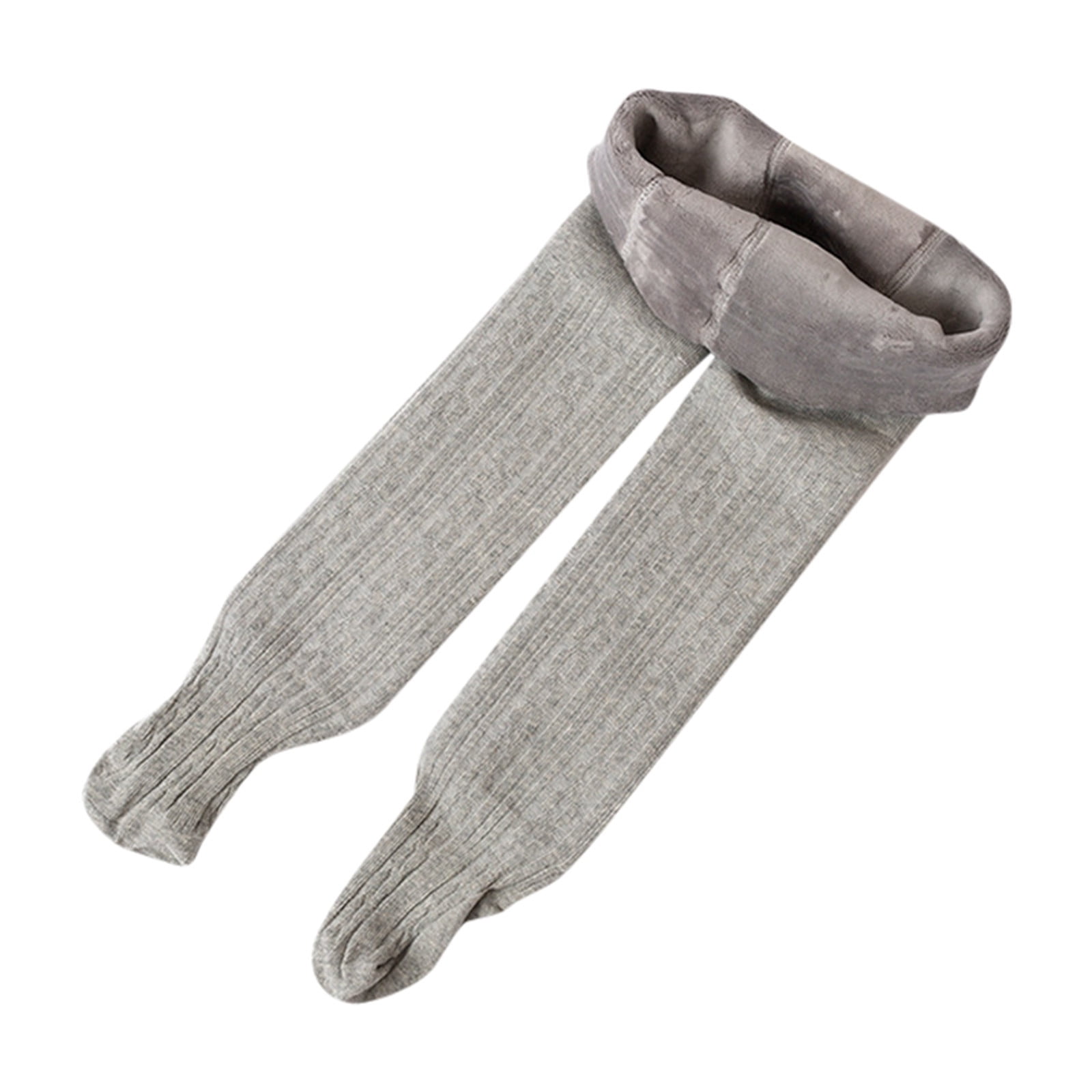 Baby Toddler Girls Boys Lined Cable Knit Tights Cotton Footed Leggings