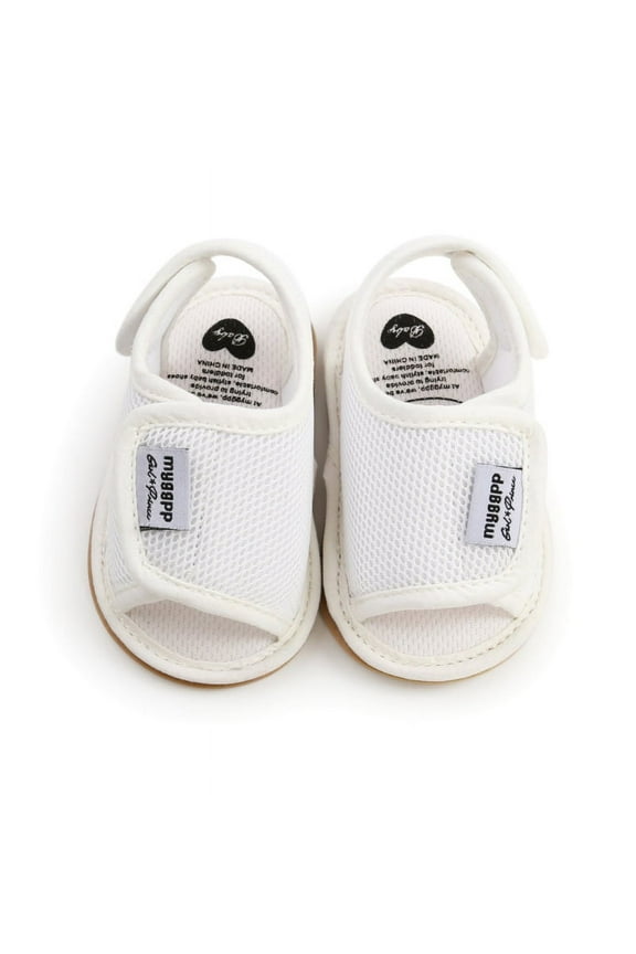 Baby Toddler Girls Boys Sandals Infant Summer Beach Flat Shoes, Soft Anti-slip Sole Prewalker First Walker Baby Crib Shoes for Infant Toddler Girls Boys 0-18 Months