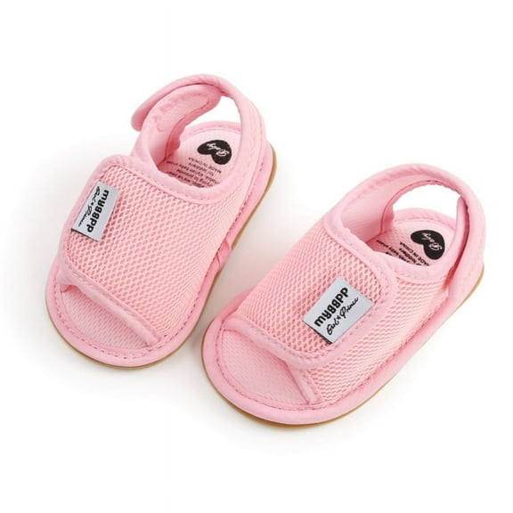 Baby Toddler Girls Boys Sandals Infant Summer Beach Flat Shoes, Soft Anti-slip Sole Prewalker First Walker Baby Crib Shoes for Infant Toddler Girls Boys 0-18 Months