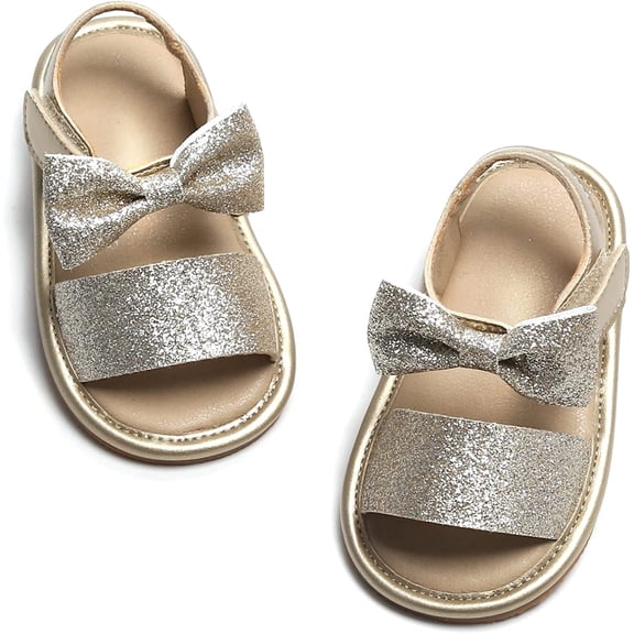 Baby Toddler Girls Boys Sandals - Soft Rubber Sole Leather Baby Walking Shoes(Infant/Toddler)