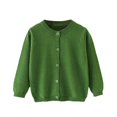 thumbnail image 1 of Baby Toddler Girls Cotton Cardigans Long Sleeve Crewneck Cardigan Sweater Little Girl Button Sweaters 1-6 Years, 1 of 9