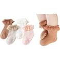 thumbnail image 1 of Baby Toddler Girls Princess Cotton Frilly Socks Lace Ruffle Pack of 4/5/6 Thin Mesh Summer for Dress, 1 of 7