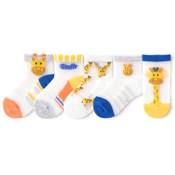 Baby Toddler Girls Princess Cotton Frilly Socks Lace Ruffle Pack of Thin Mesh Thin Spring Summer for Dress - Style 3