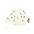 thumbnail image 1 of Baby Toddler Girls White Polka Dot Winter Sweater Pullover Cardigan, 1 of 4