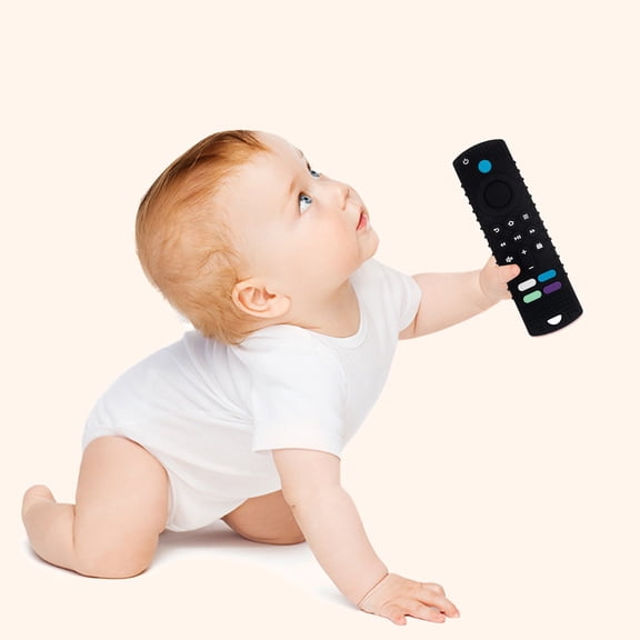 Baby Toddler Interactive Toys for Boys Girls, Children's Teether Children's Hand Teething Stick Toys Simulation TV Remote Control Teether