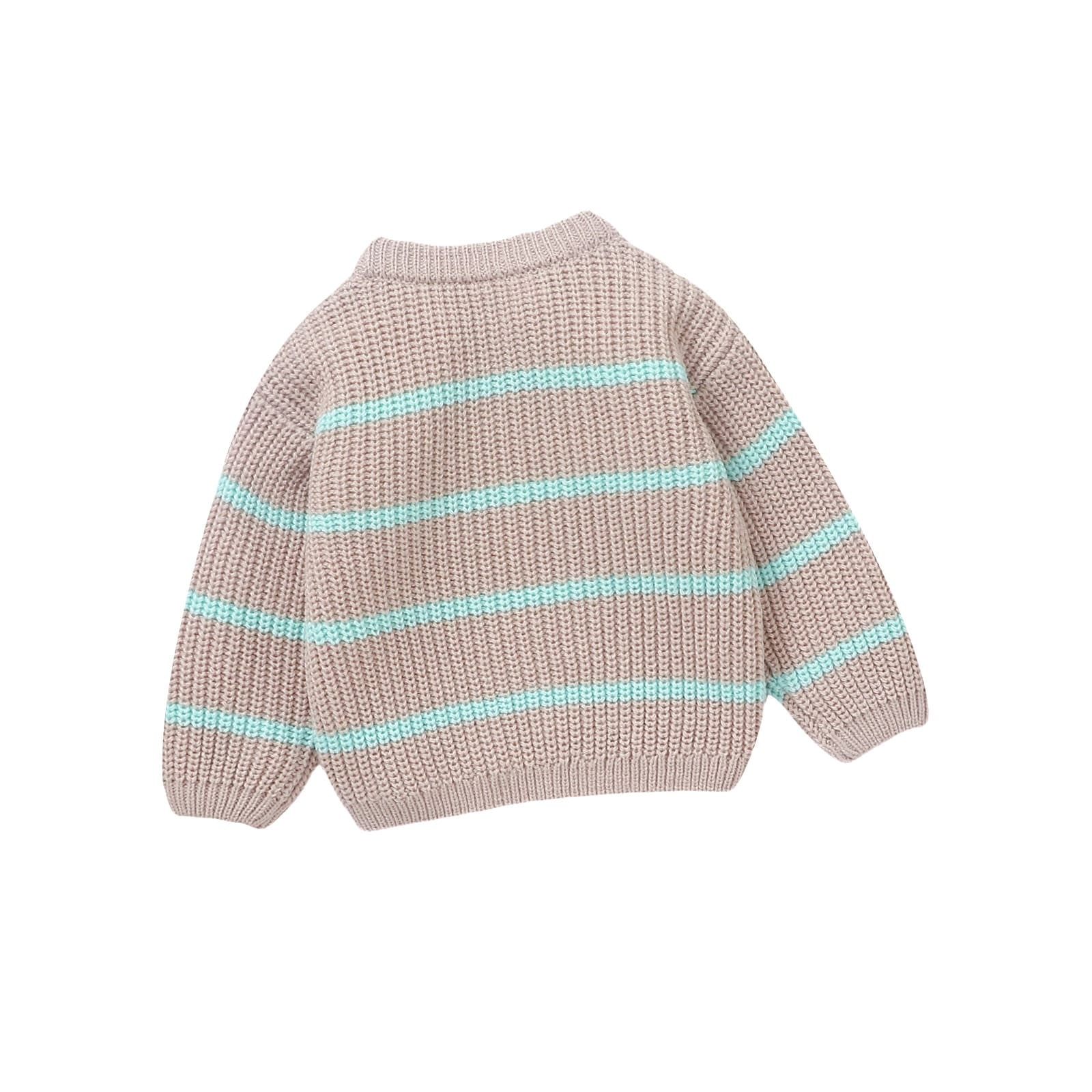 Baby Toddler Kids Girls Boys Stripe Long Sleeve Sweaters Warm Casual