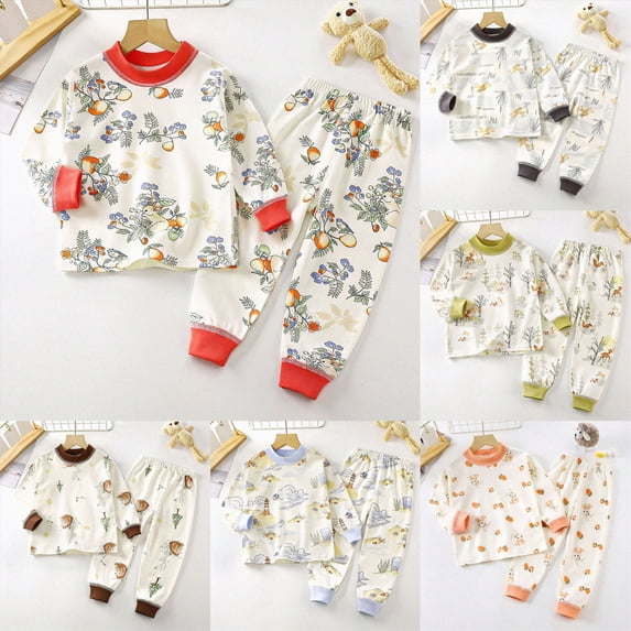 Baby Toddler Kids Viscose From Bamboo Pajamas Set Pjs,6-12 Months 12-24 Months 2t 3t 4t 5t 6t 7t 8t 9t Children Blue 12-18 Months