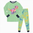 thumbnail image 1 of Baby Toddler Kids Viscose from Bamboo Pajamas Set 6-12 Months 12-24 Months 2t 3t 4t 5t 6t 7t 8t 9t Children(Light Green,4-5 Years), 1 of 5