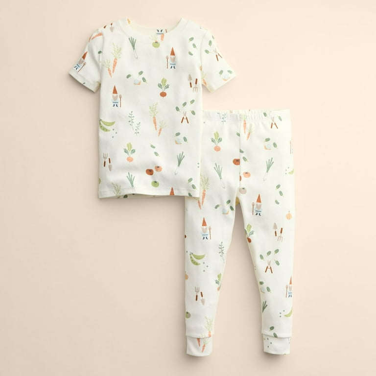 Baby Toddler Little Co. by Lauren Conrad Top Bottoms Pajama Set Color Garden Print Size 6 MONTHS Walmart