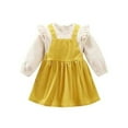 thumbnail image 1 of Baby Girl Long Sleeve Dress with Butterfly Ruffle Detail, 1 of 11