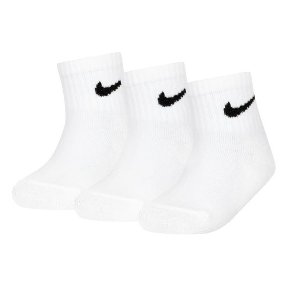 Baby & Toddler Nike Swoosh Ankle Gripper Socks 3-Pack Color: White Size: 6-12MONTHS