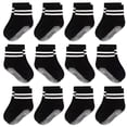 thumbnail image 1 of Baby Toddler Non Slip Socks 12 Pairs Toddler Socks with Grip Anti Slip Crew Socks for 0-7 Years Boys, 1 of 5