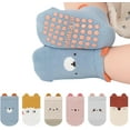 thumbnail image 1 of Baby Toddler Non-skid Socks with Non-slip Grips Ankle Socks Floor Sock for Boy Gir Infant Newborn 6 Pairs, 1 of 7
