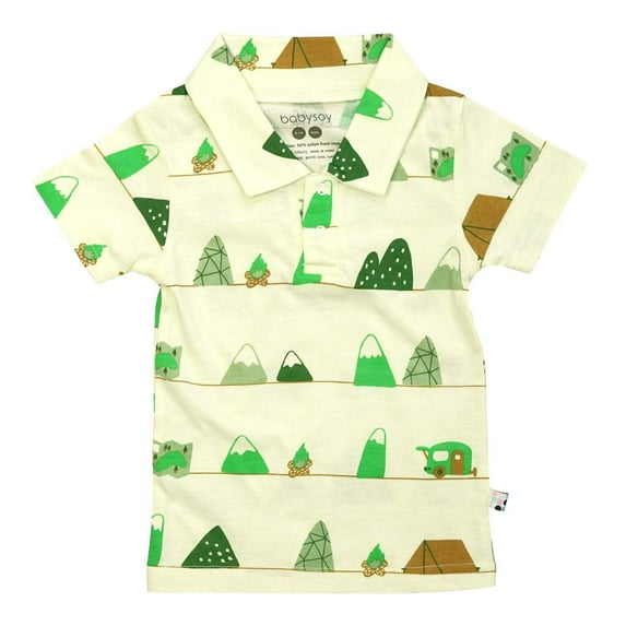 Baby Toddler Pattern Short Sleeve Polo Tee