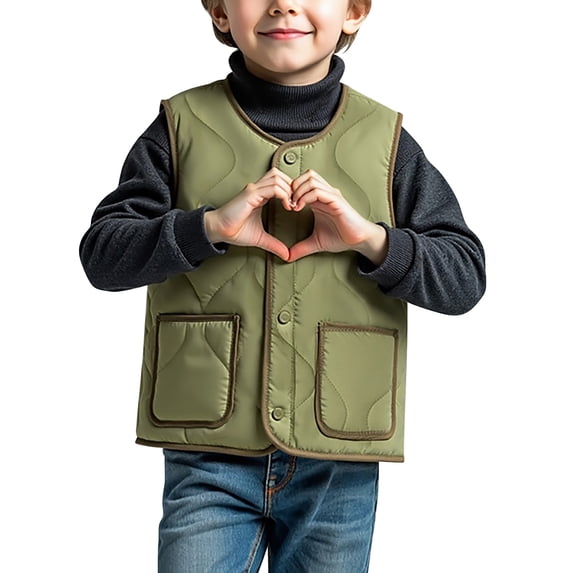 Baby Toddler Puffer Vest Boy Lightweight Sleeveless Jacket Padded Waistcoat