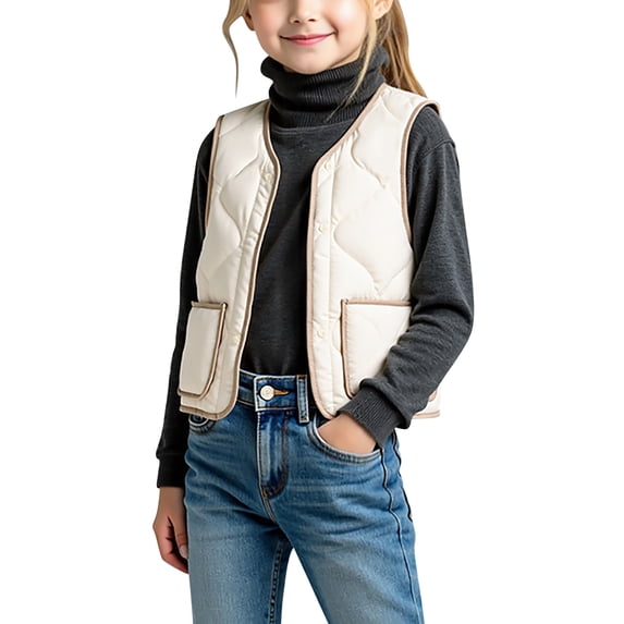 Baby Toddler Puffer Vest Boy Lightweight Sleeveless Jacket Padded Waistcoat