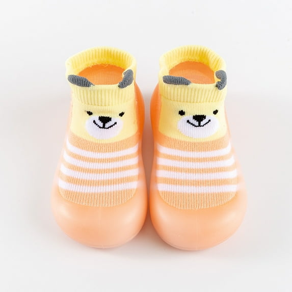 Baby Toddler Sock Shoes Infant First Walking Floor Shoes Indoor Anti-Slip Slippers for Baby Girls Boys