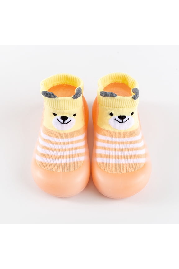 Baby Toddler Sock Shoes Infant First Walking Floor Shoes Indoor Anti-Slip Slippers for Baby Girls Boys