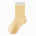 thumbnail image 1 of Baby Toddler Socks Cotton Crew Socks For Boys Girls Color-blocked Socks Infants First Walking Socks 0-12 Months 1T 2T 3T 4T 5T Kids, 1 of 7