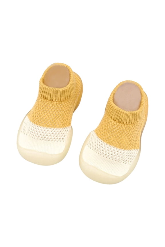 Baby Toddler Soft Shoes Walkers Colors Indoor First Mixed Mesh Socks Elastic Shoes