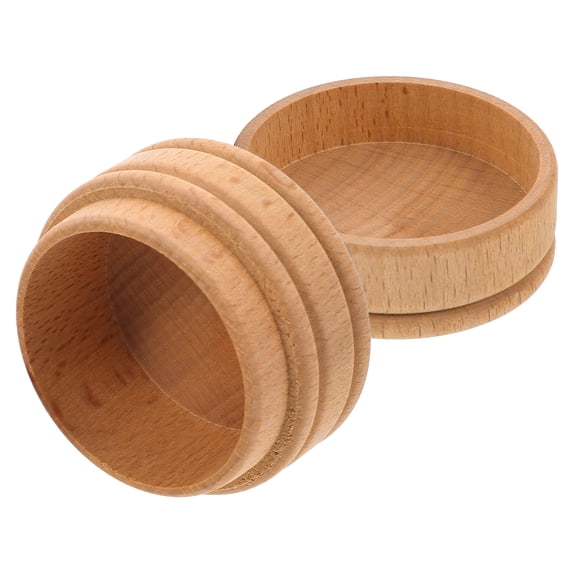 NIAIZEK  Wooden Baby Tooth Keepsake Box Multi Color Round 1Set