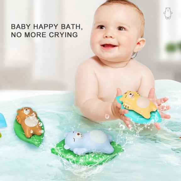 Baby Toddler Toys 2PCS Baby Animal Bath Toys Baby Toys Baby Essentials Floating Wind Up Toys Baby Bathtub Toys for Girls Toys for 2-3 Year Old Baby Toys 12 to 24 Months