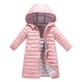 thumbnail image 1 of Baby Toddler Winter Down Coat Mediun Length Thick Warm Winter Coat Casual Padded Jacket with Pockets Baby Boy Girl Winter Clothes for Little Boys Girls Size 8-9, 1 of 9