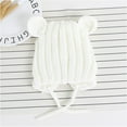 thumbnail image 1 of Baby & Toddler Wool Hat with String Tie Closure Baby Boys Winter Hat Christmas Cap 0-2Y, 1 of 4