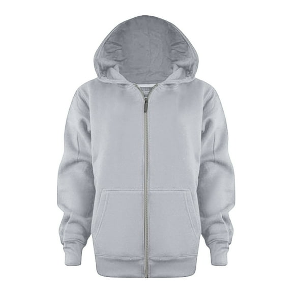 Baby Toddler Zip Up Hoodies Sweatshirt Solid Color Long Sleeve Hooded Sweatshirt Warm Casual Hooded Sweatshirt Toddler Boy Girl Winter Jacket for Boys Girls 7-8 Years