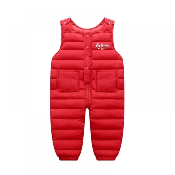 Baby Toddlers Boys Girls Snow Bib Overalls Snowsuit Winter Warm Down Pants Thicken Windproof Ski Pant 0-4 Years