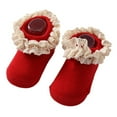 thumbnail image 1 of Baby Toddlers Girls Ankle Socks Cotton Princess Ruffles Frilly Socks Anti Slip, 1 of 4