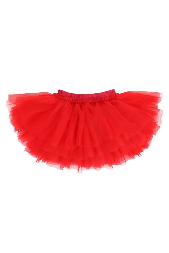 Baby Toddlers Girls Tutu Skirt with Ruffled Pants Diaper Cover Birthday Holiday Party Tulle Skirt