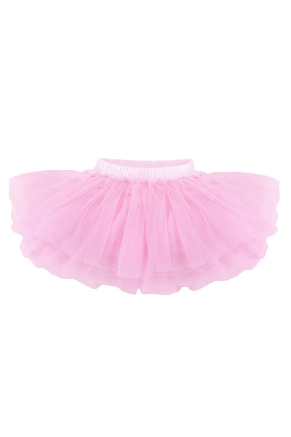 Baby Toddlers Girls Tutu Skirt with Ruffled Pants Diaper Cover Birthday Holiday Party Tulle Skirt