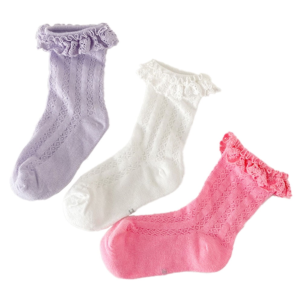 New Best Baby Girl Frill Socks For Parties In White Color From 6 to 7 Years JKHL6496 main image 1