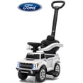 thumbnail image 1 of iRerts Ride on Push Cars 3 in 1, Licensed Ford F 150 Toddlers Ride on Toy for Kids, Foot to Floor Sliding Car with Horn, Light, Handle, Under Seat Storage, Stroller Push Cars for Toddlers 1-3, White, 1 of 9